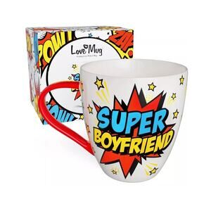 Love Mug New Bone China Super Boyfriend Comic Book Birthday New Large Mug